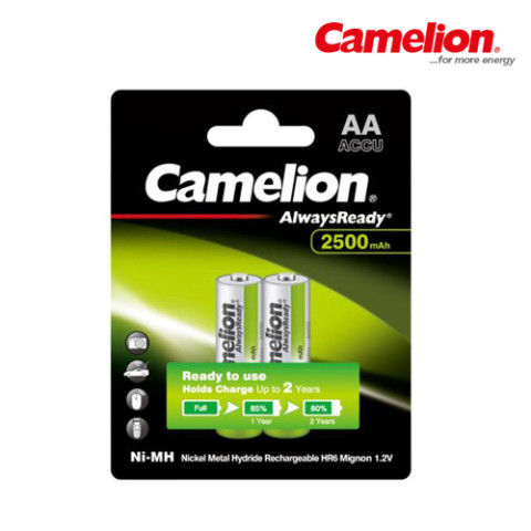 Camelion 2500mah AA NI-MH 2pc Rechargeable Battery